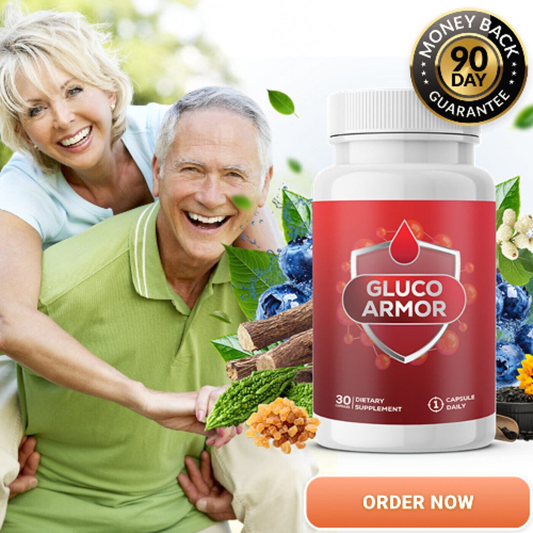 Gluco Armor 4 Bottles Display